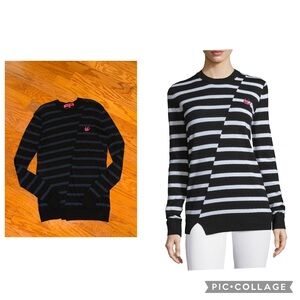 Designer Alexander McQueen McQ Striped Soft Striped Logo
Sweater Women’s L GUC